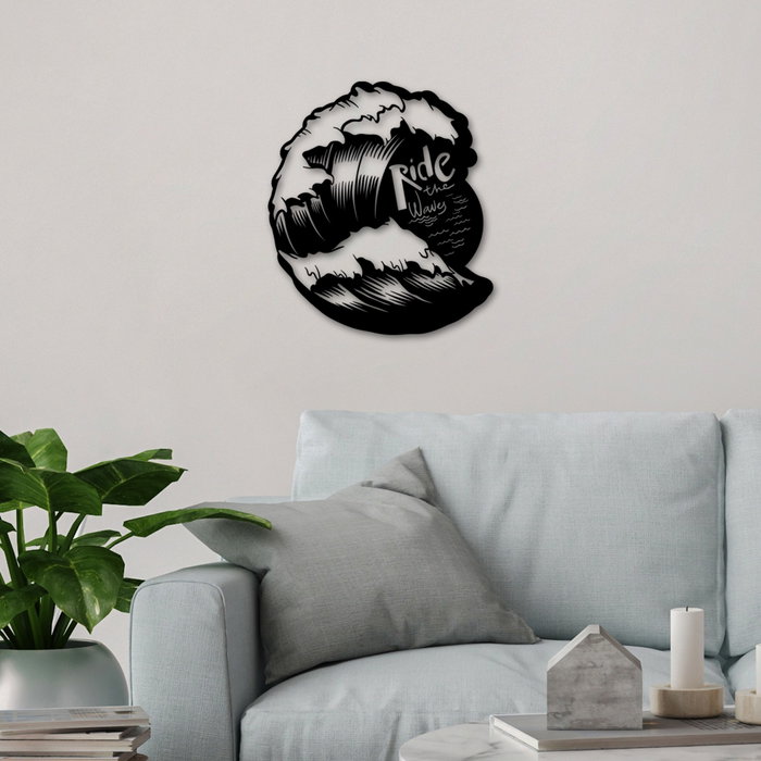 Wallity Ride The Waves Escultura de pared